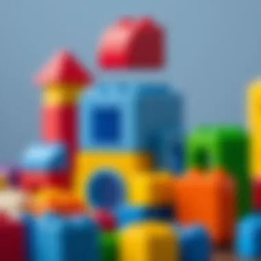 Colorful building blocks for cognitive development