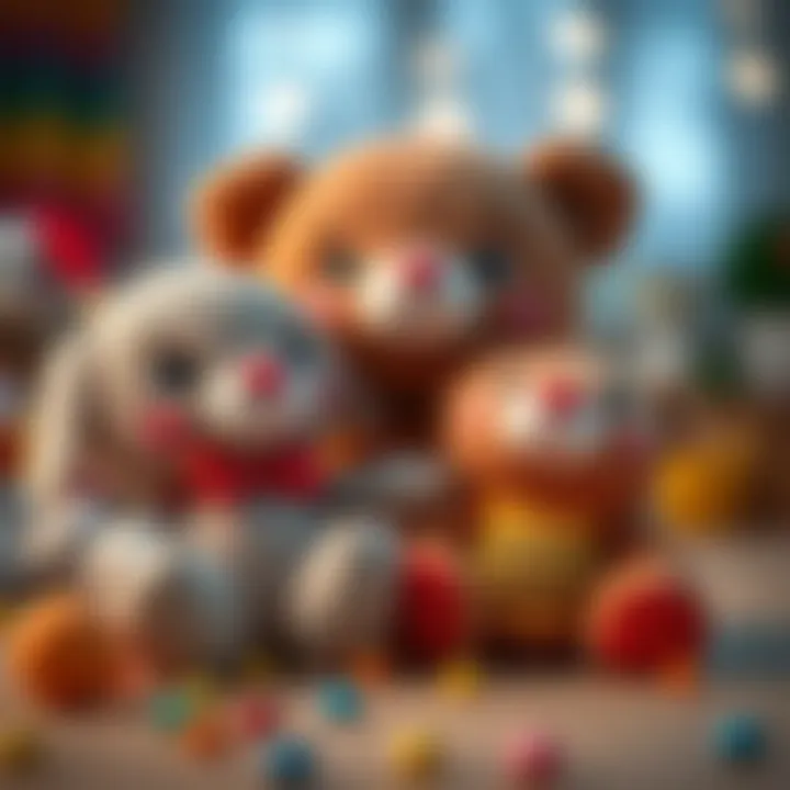 Soft plush toys promoting emotional intelligence