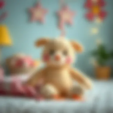 Soft plush toy providing comfort and emotional development