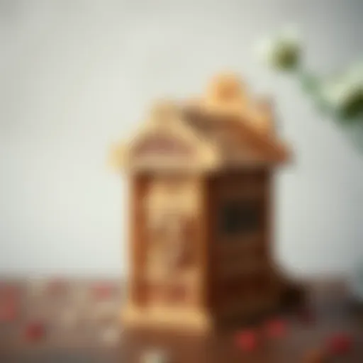 Elegant wooden mailbox design with intricate carvings