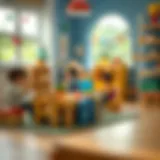 Play-based learning environment in a preschool