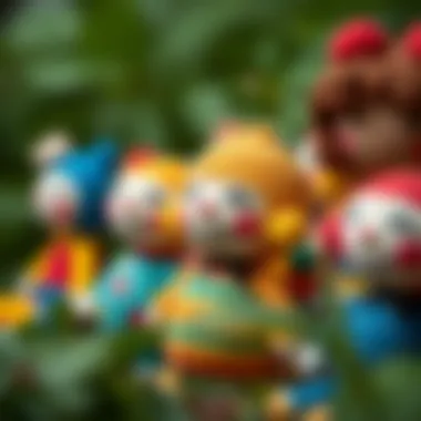 The Artistic Essence of Amigurumi Dolls Colorful amigurumi dolls showcasing creativity