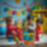 Engaging children in creative play activities.