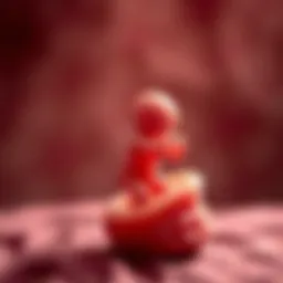 Fetus demonstrating active movement in the womb