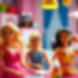 Barbie dolls encouraging creativity