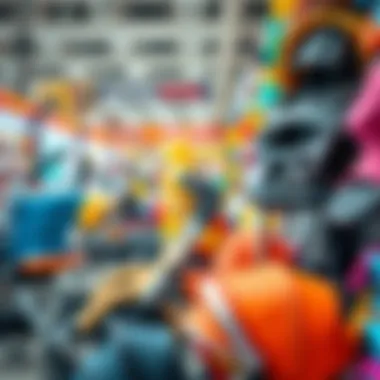 Stroller Parts in Retail Store Diverse stroller parts at a physical retail store