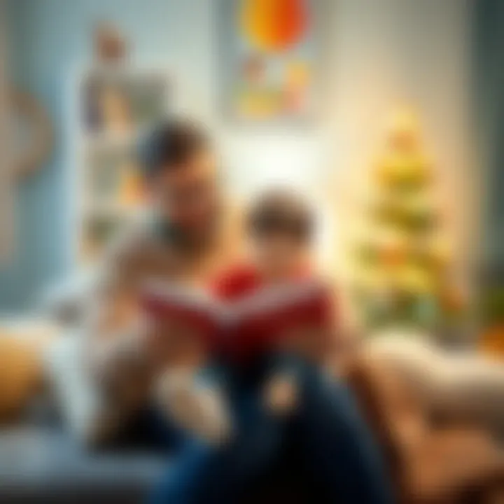 Parents Reading Together Parents reading a book with their child