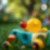 Colorful bee game designed for children