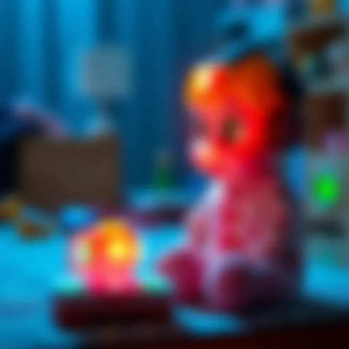 Benefits of Light-Up Sound Toys in Child Growth An illustration showcasing benefits of light-up sound toys