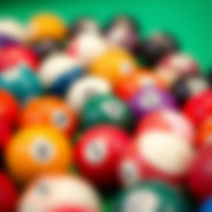 Quality Assortment of Pool Balls An assortment of quality pool balls displayed