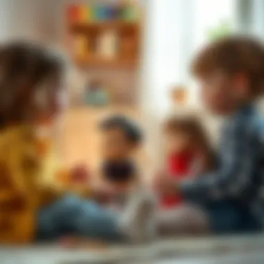 Role Play Enhancing Social Skills Children engaging in role play with dolls