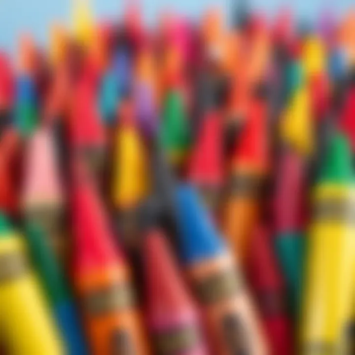 Colorful array of Bic triangular jumbo crayons showcasing vibrant possibilities