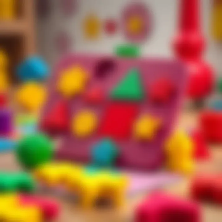 Interactive puzzle showcasing shapes and colors
