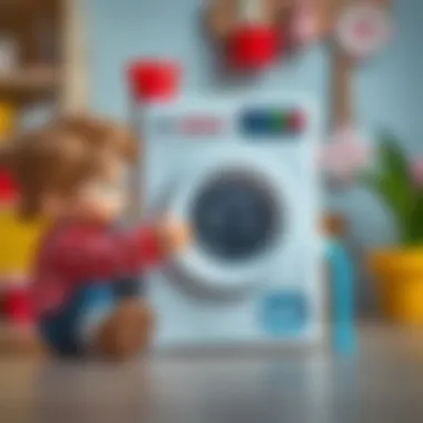 Creative playtime with Bosch toy washing machine