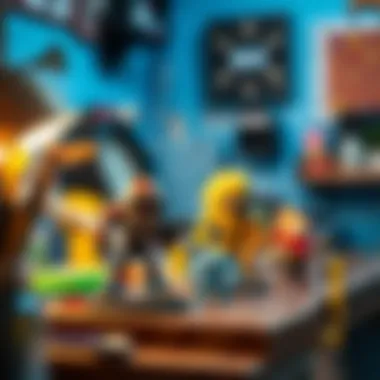 Creative workspace for painting Brawl Stars characters