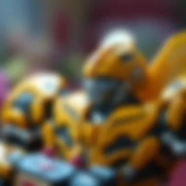 Bumblebee character in a vibrant setting