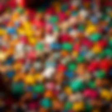 Intricate puzzle pieces showcasing vibrant colors and details