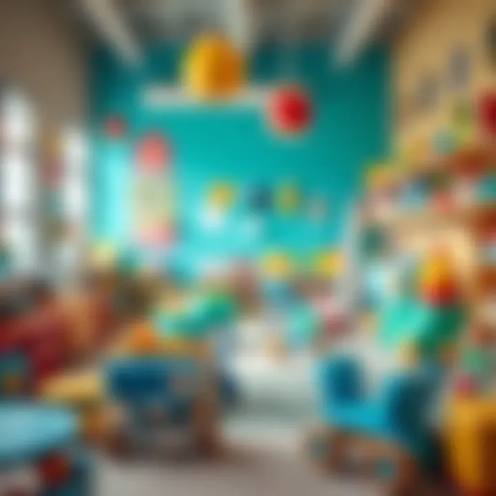 Vibrant Playroom A vibrant playroom filled with creative toys