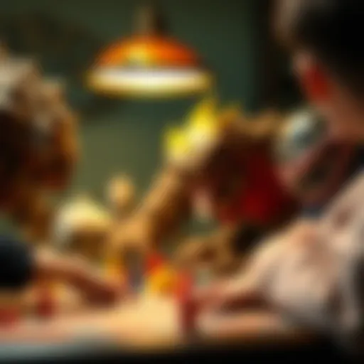 Engaging monster-themed game session