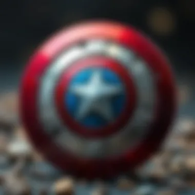 Historical evolution of Captain America's shield emphasizing its cultural significance