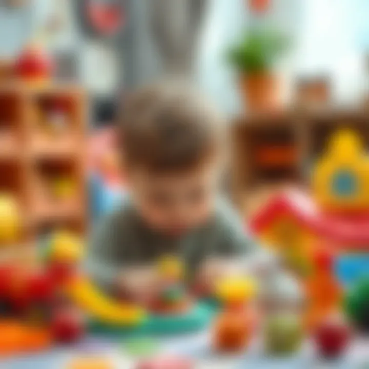 Interactive Learning Through Play A child engaging with educational toys