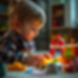 Child engaged in imaginative play