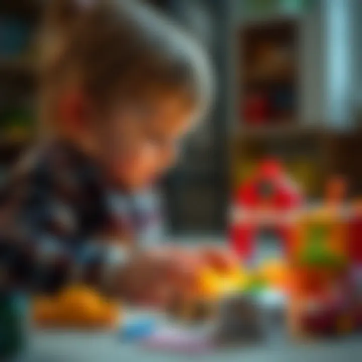 Child engaged in imaginative play