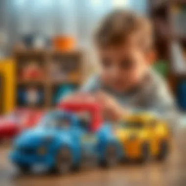 Creative Play with Oddbods Cars A child engaged in imaginative play with Oddbods toy cars