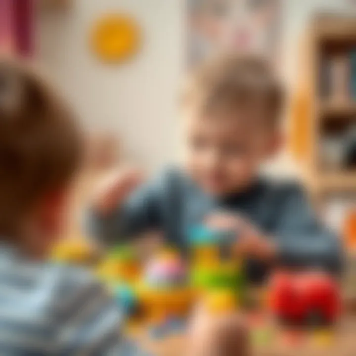 Child interacting with Magic Mixies toy