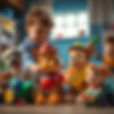 Children engaging with Paw Patrol toys