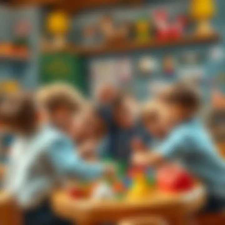 Group of children interacting during playtime