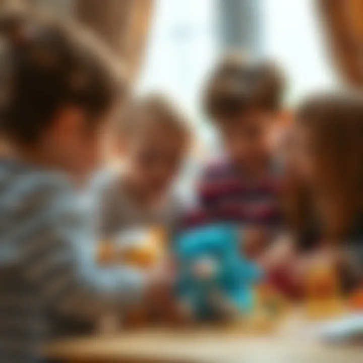 Children playing with BTS plush toys, highlighting their educational benefits.