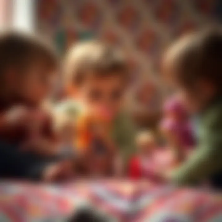 Children engaged in imaginative play with LOL Surprise dolls.