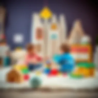 Soft Rug for Playtime Activities Children engaging in play on a soft rug