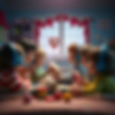 A group of children enjoying a storytime session with audio books