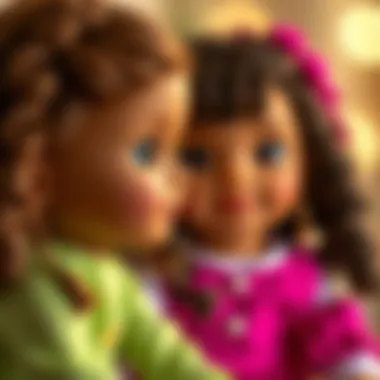 A close-up of Clara dolls, highlighting their features and educational components.