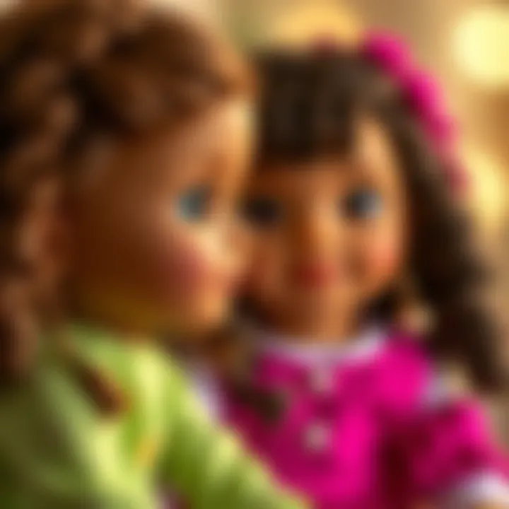 A close-up of Clara dolls, highlighting their features and educational components.