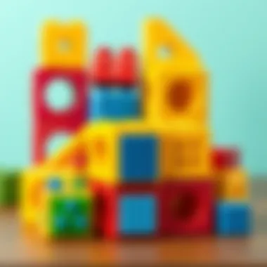 Colorful blocks for children's development
