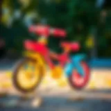 Colorful plastic baby bicycle for children