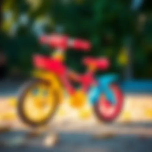 Colorful plastic baby bicycle for children