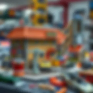 An artistic representation of the creative process involved in model building