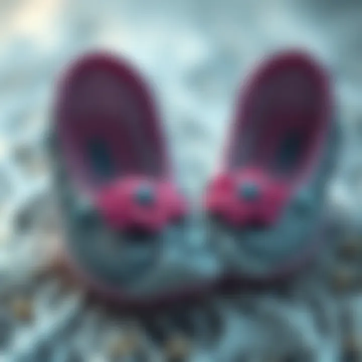 Close-up of high-quality materials used in mermaid shoes