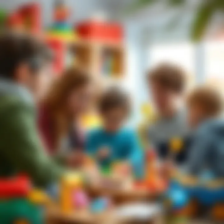 Parents and educators discussing the importance of educational toys