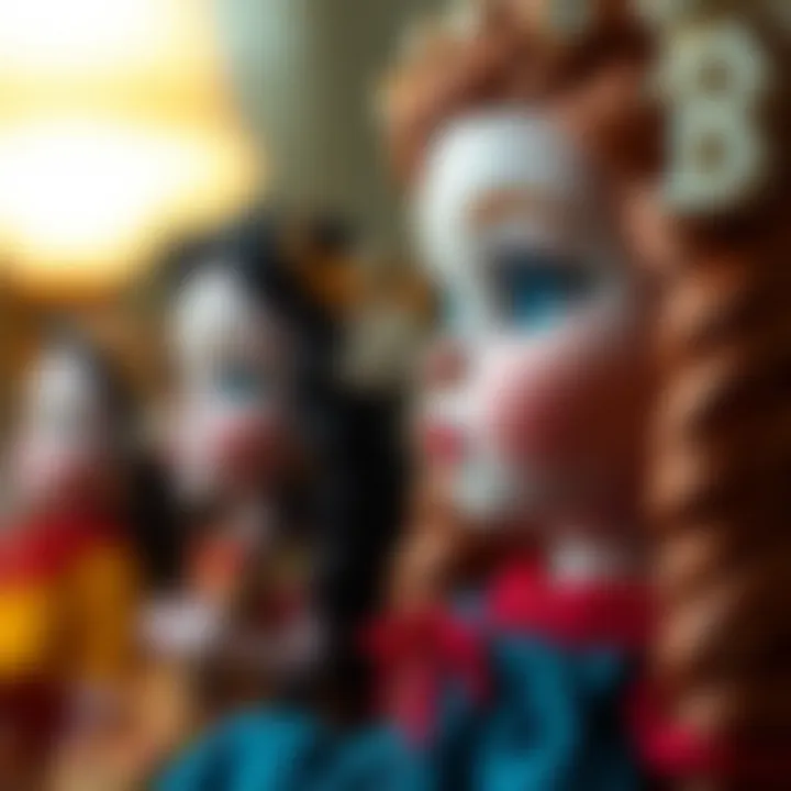 A beautifully crafted handmade doll showcasing intricate details.