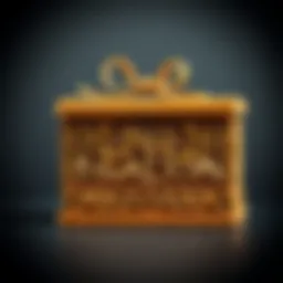 Elegant wooden gift box showcasing intricate carvings