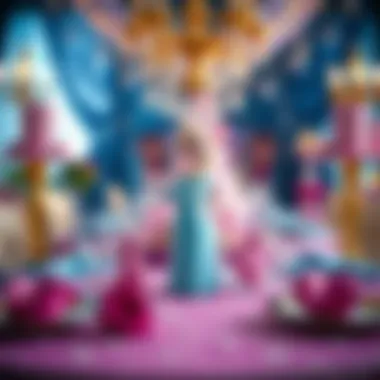 Creative Elsa Inspired Table Decorations Elegant table decorations with Elsa character elements