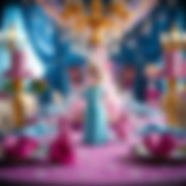 Creative Elsa Inspired Table Decorations Elegant table decorations with Elsa character elements