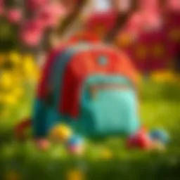 Colorful school bag set for children