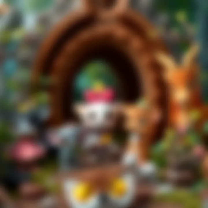 Enchantimals Characters in a Whimsical Forest Setting Enchantimals characters surrounded by forest scenery