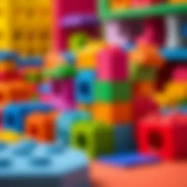 Colorful building blocks for imaginative construction